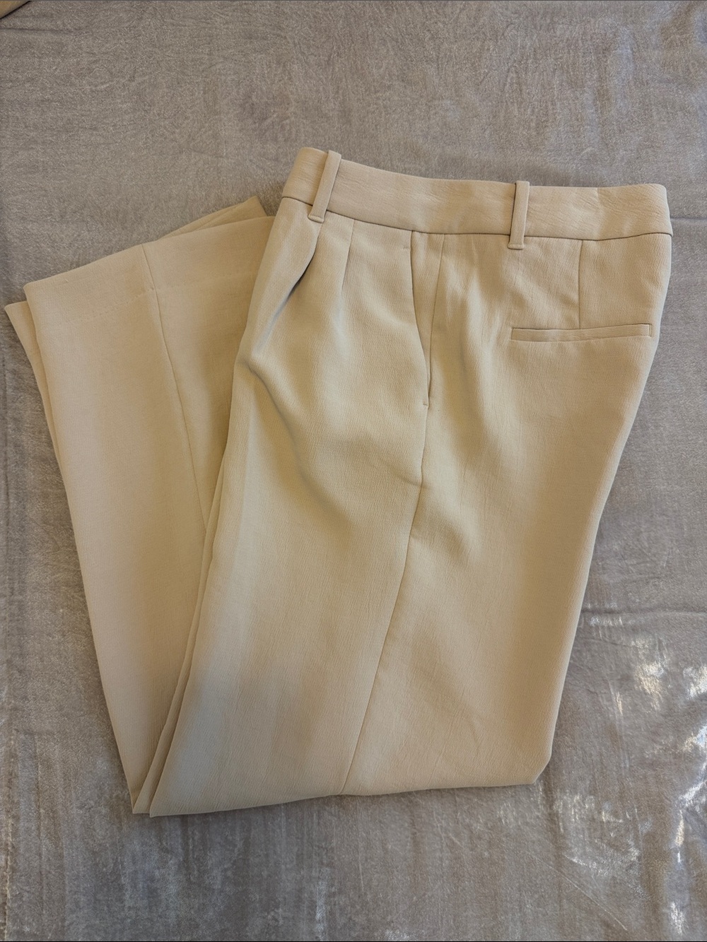 Aritzia The Effortless Pant- Crepette (Marcona Beige)